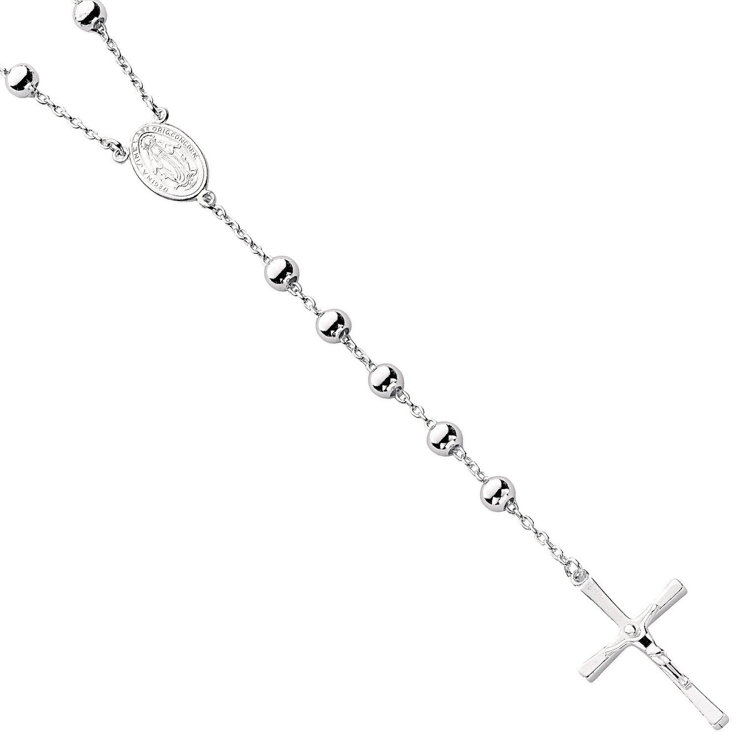 Silver Rosary Beads 28" - Luxury Watch - Certified Authentic - Swiss Made - UK Stock – Luxury Watch by Imperial Time U
